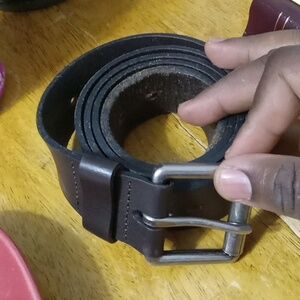 Men's South African Brown Leather Belt